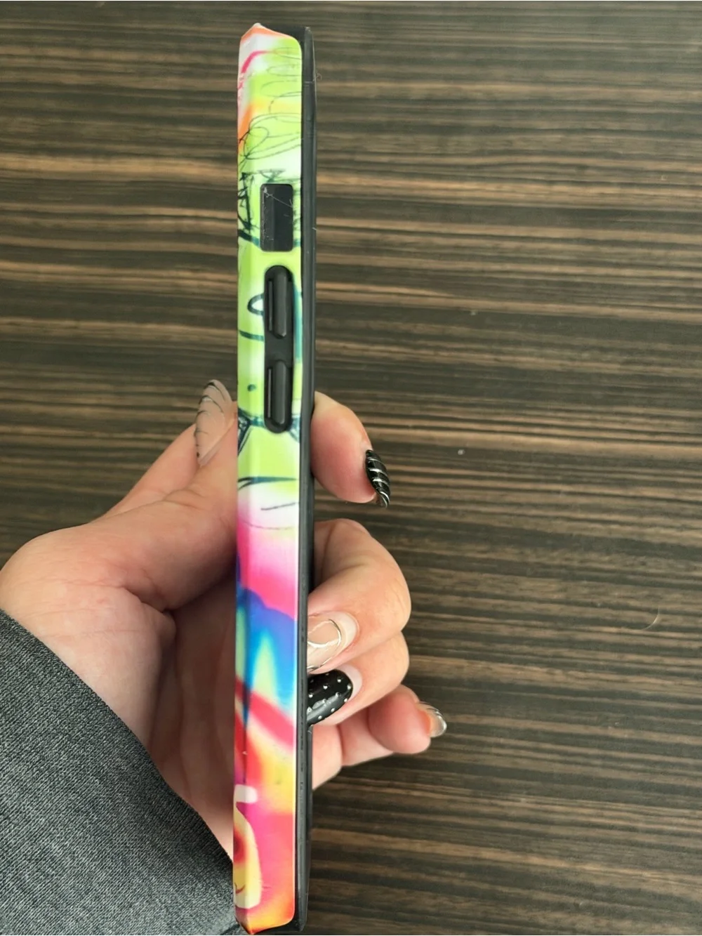 iPhone 14 Pro Graffiti Multicolor Protective Phone Case